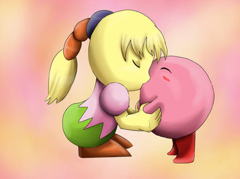 Tiff and Kirby kissing each others by Riadorana on DeviantArt
