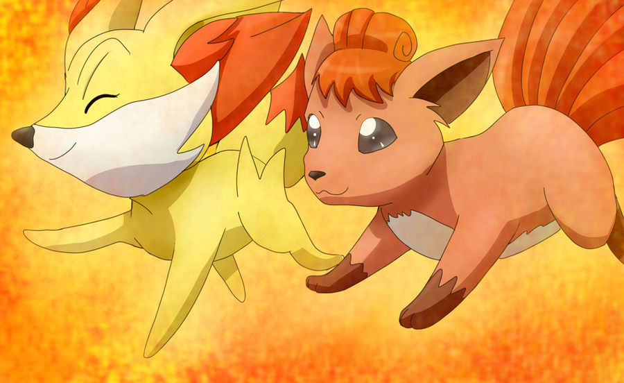 Vulpkanin Ref Fennekin and Vulpix by Riadorana on DeviantArt