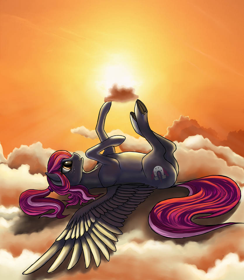 Playing with cloud by Pony-Way