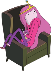 Princess Bubblegum Lounging - COLOUR CORRECTED