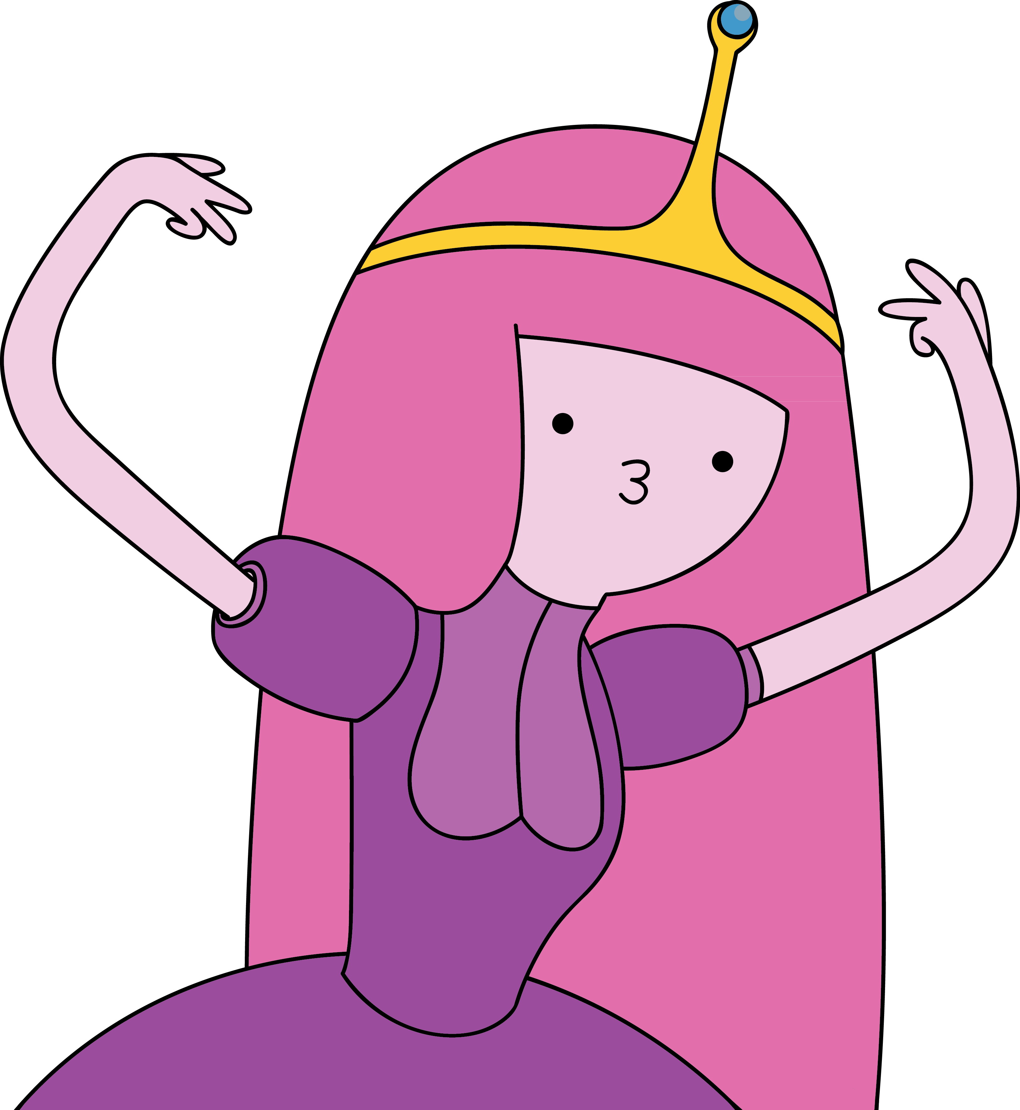 A kiss from Princess Bubblegum