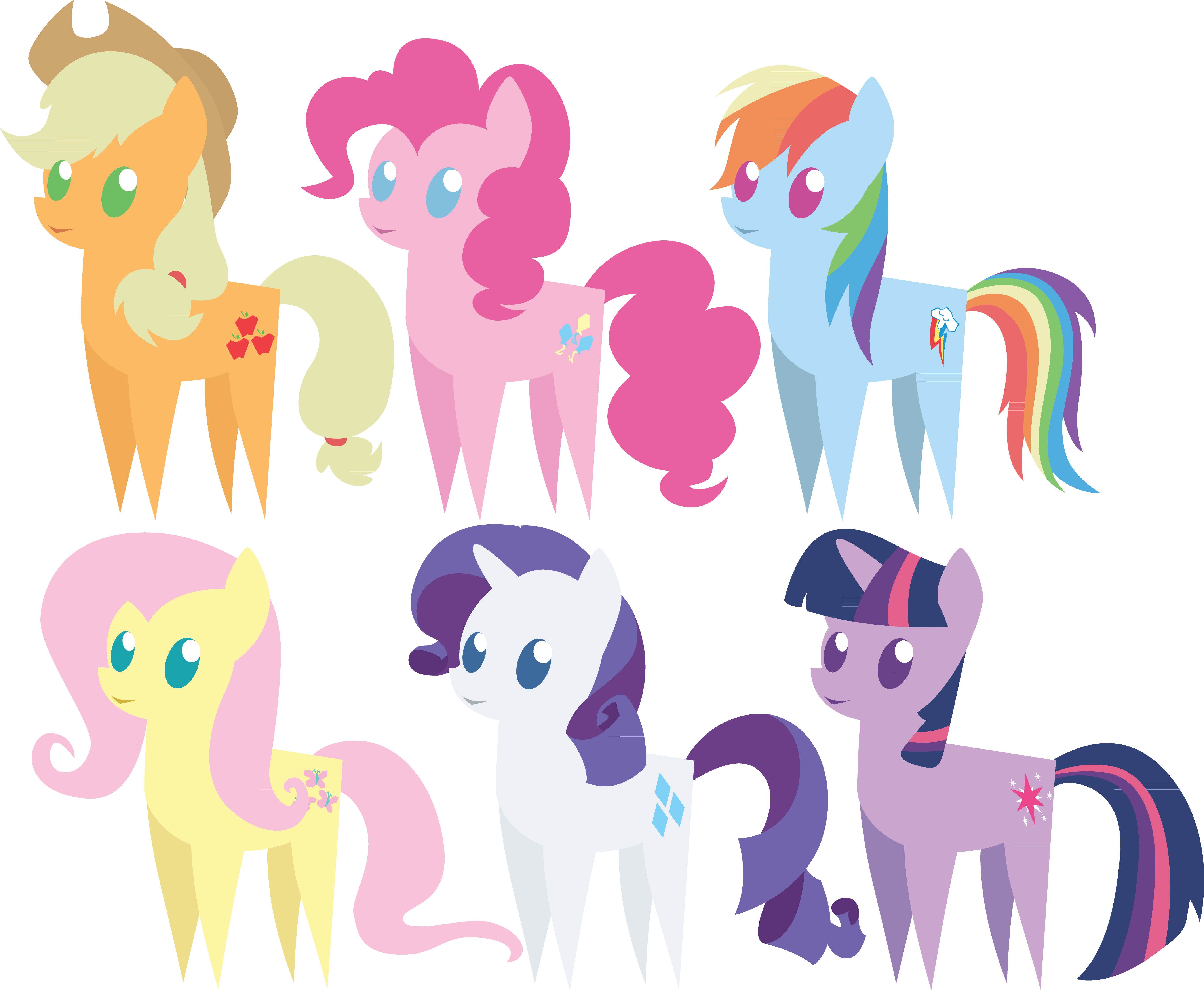 Simplistic Mane 6