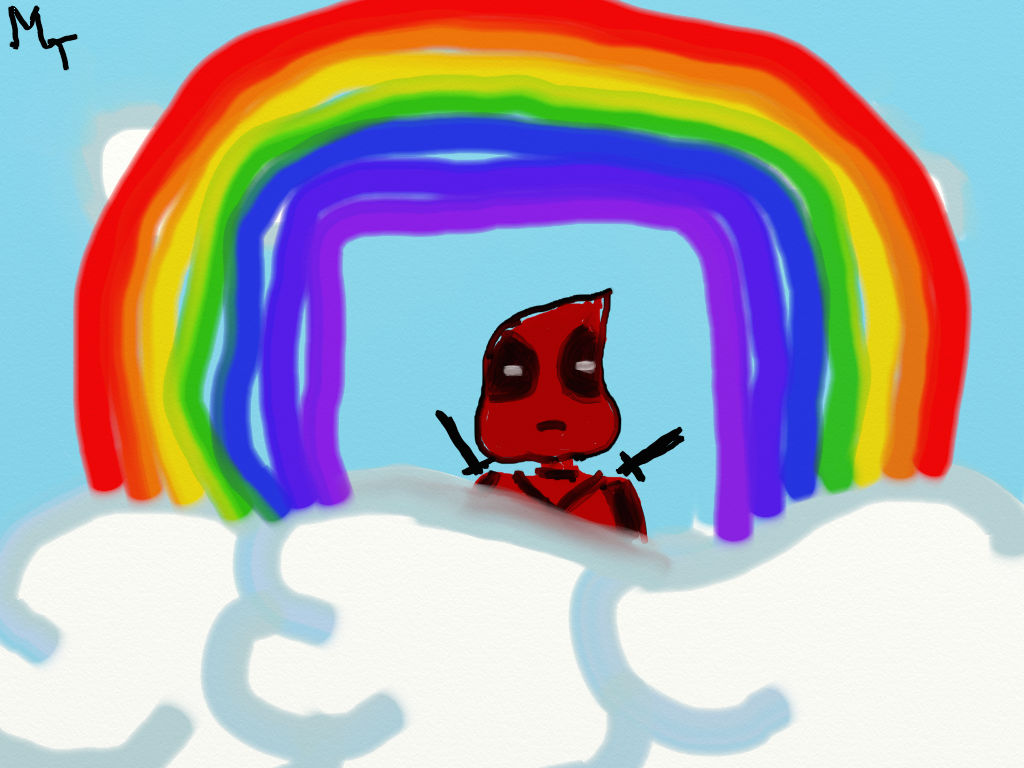Rainbow Deadpool by tape4tshirts on DeviantArt
