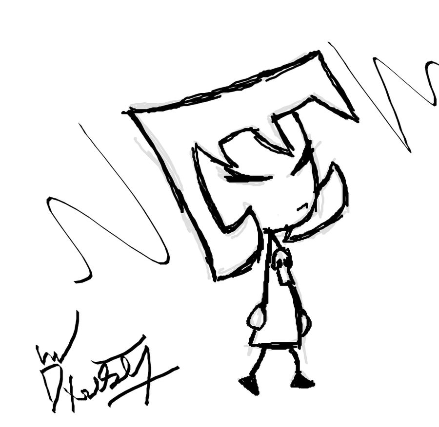 Invader Zim Fan Art - Gaz Sketch.