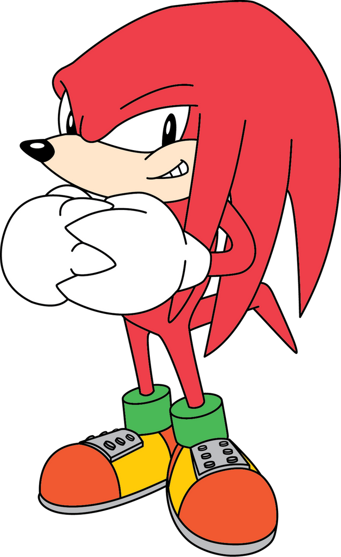Classic Knuckles 2D.png by Geor13494 on DeviantArt