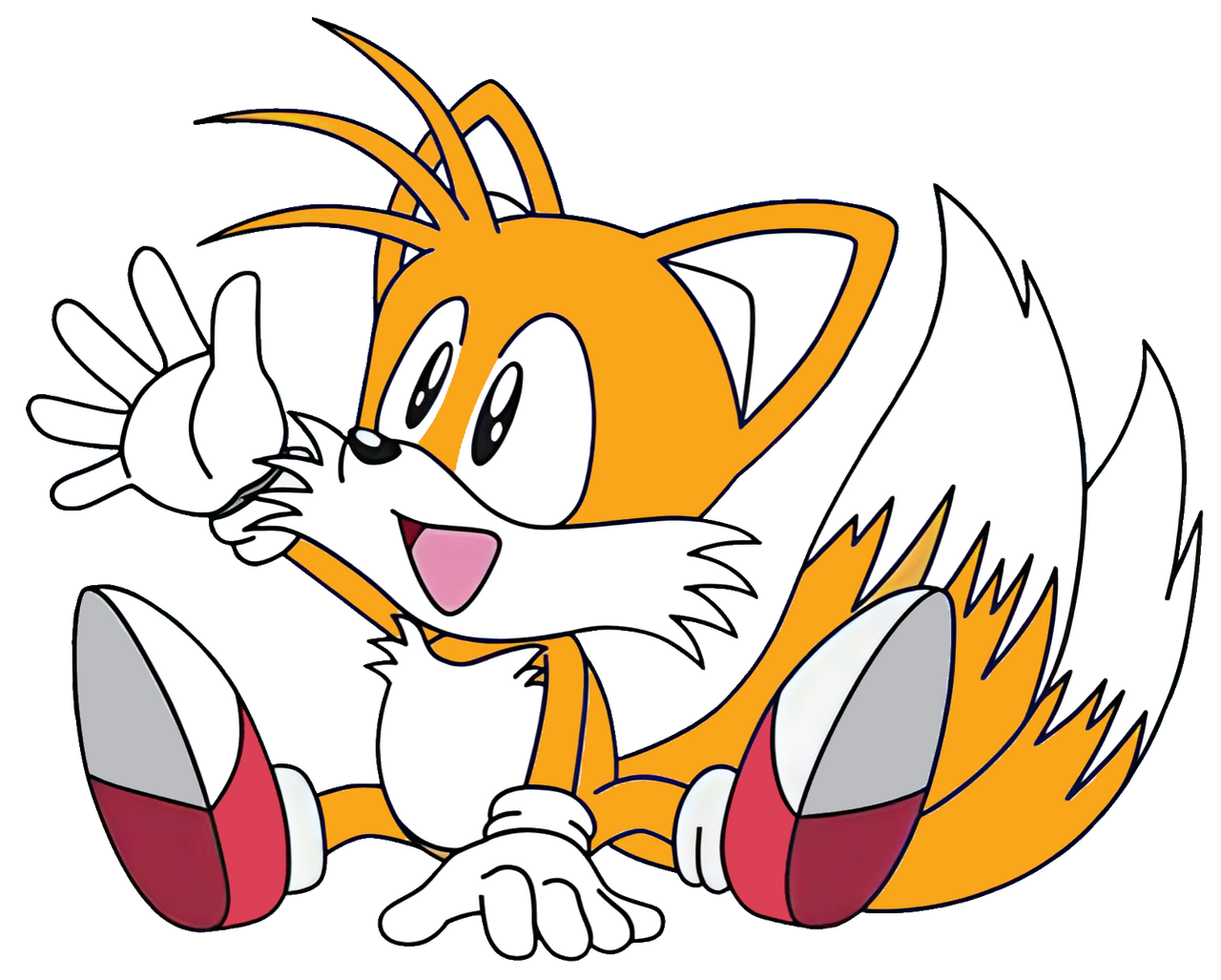 Classic Tails Sits 2D.png by Geor13494 on DeviantArt