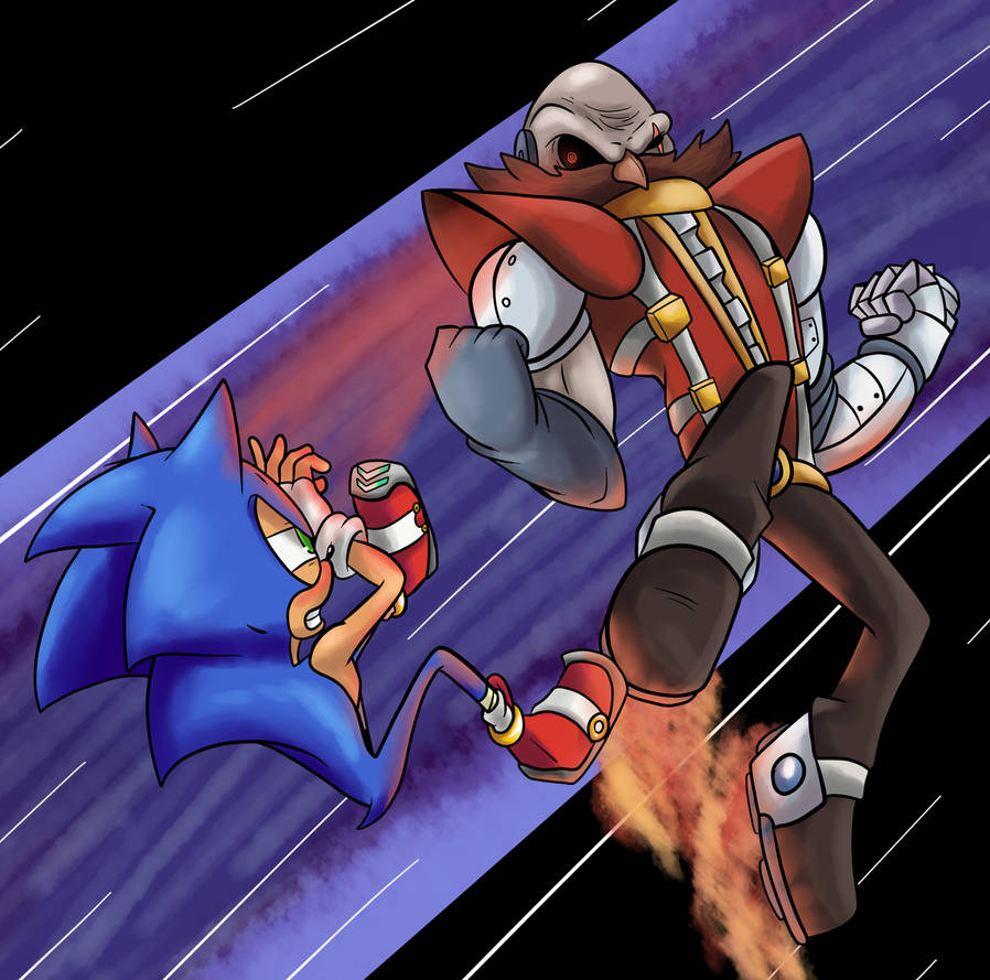 Sonic Vs Robotnik by JamoART on DeviantArt