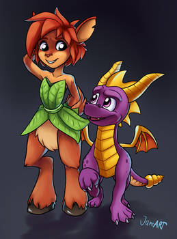 Spyro and Elora