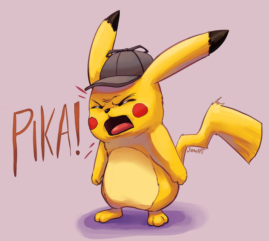 Pikachu Rude Detective Pikachu says a bad word by JamoART on DeviantArt