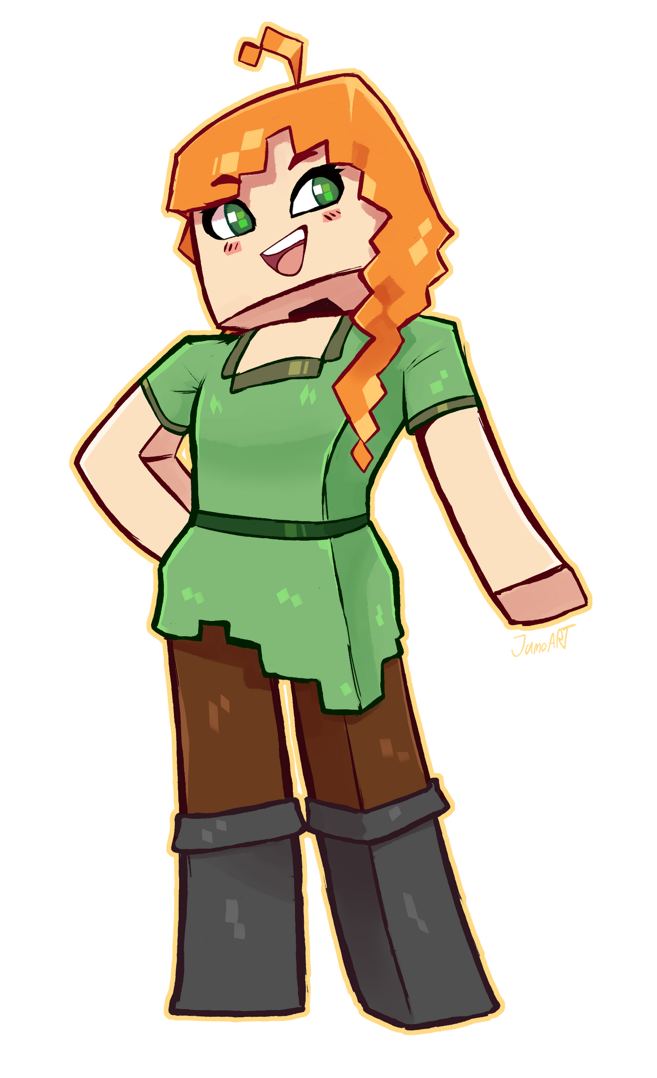 Minecraft Alex By JamoART On DeviantArt minecraft-alex-by-jamoart-on-deviantart