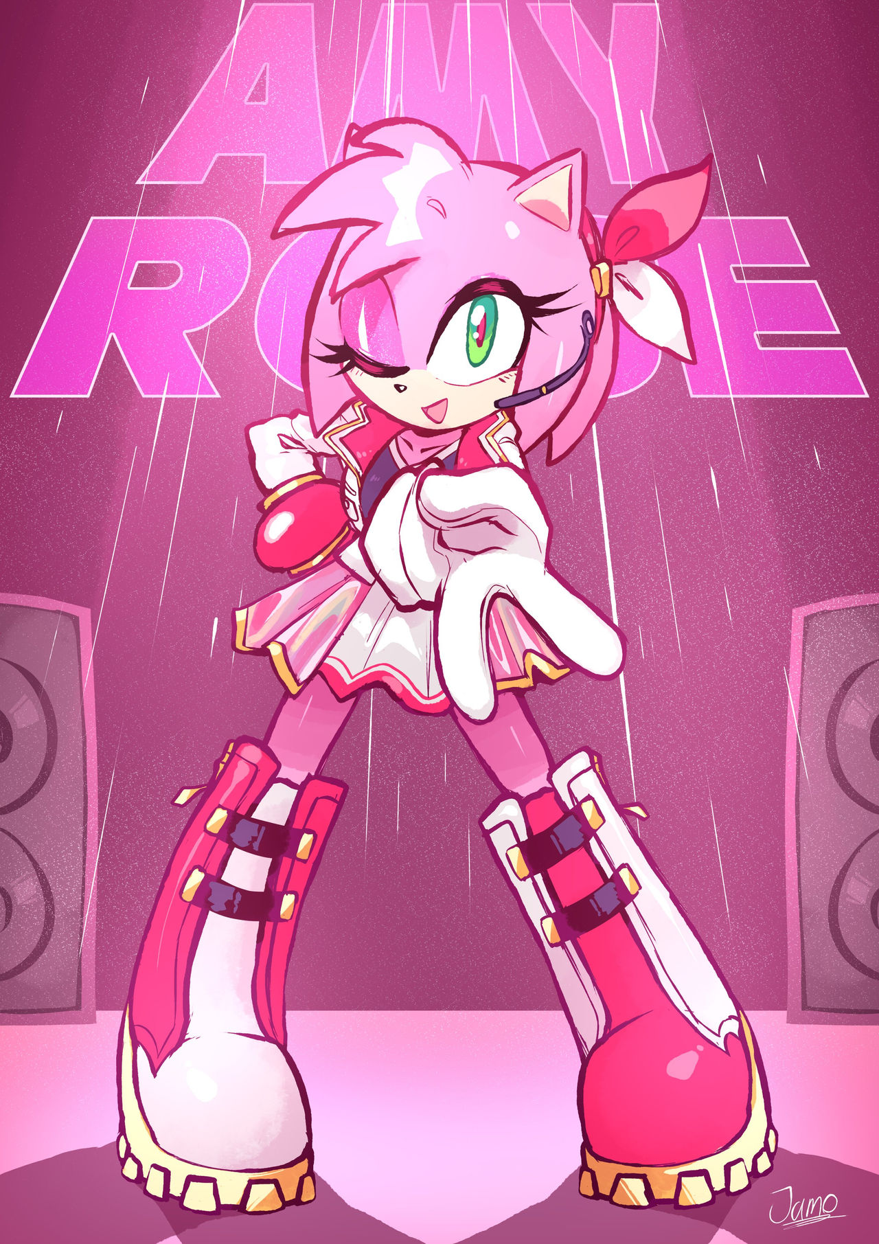 Popstar Amy by JamoART on DeviantArt Popstar Amy by JamoART on DeviantArt