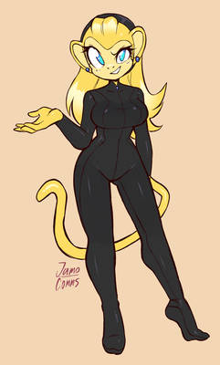 (SIMPLE COMM) - Lindsey in her catsuit