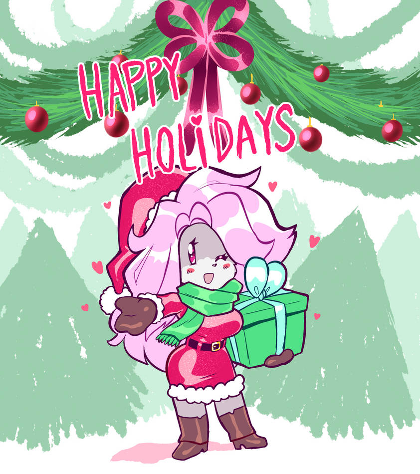 Helene wishes you Happy Holidays! by JamoART on DeviantArt