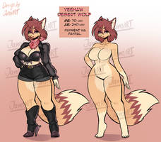 Yeehaw Desert wolf - ADOPTABLE