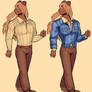 Axel sand and denim