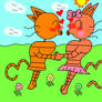 Petey and Peggy are falling in love in spring time