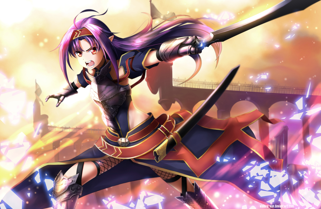 Yuuki Konno (Sword Art Online II) - Render by azizkeybackspace on DeviantArt