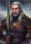 Geralt of Rivia fanart by RocioRodriguez