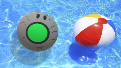 Lilly Blocks DVD Ball and Beach Ball is Floating