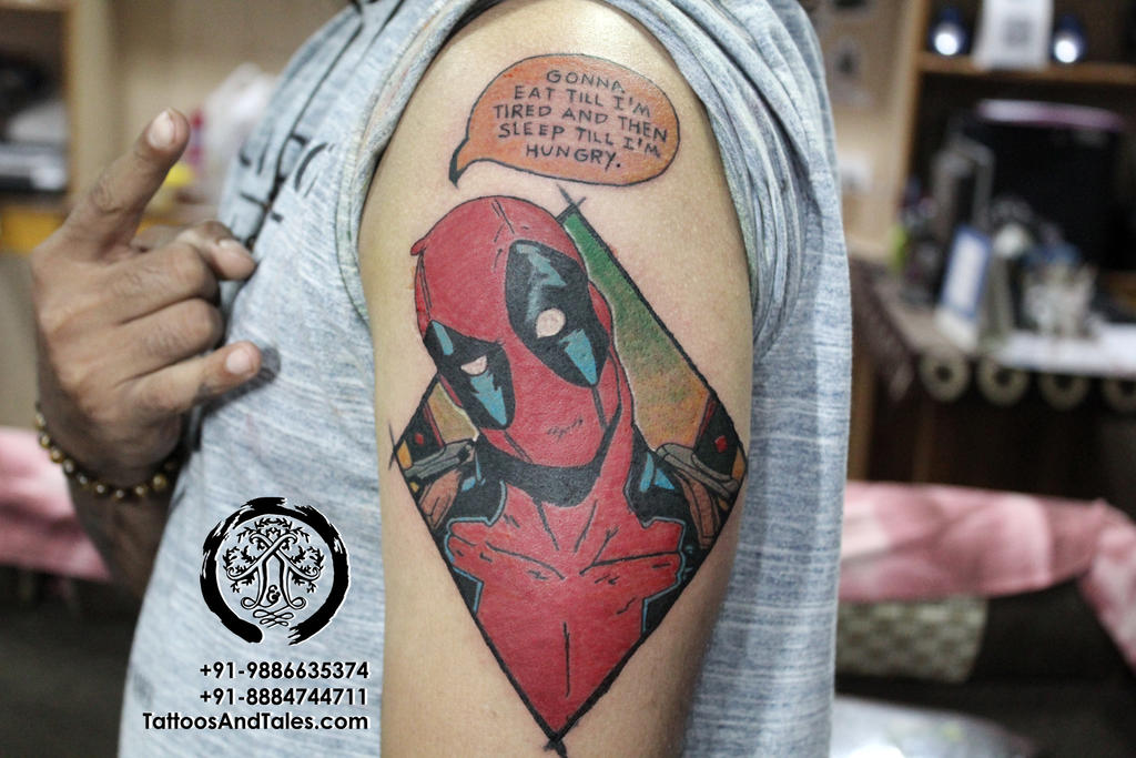 Deadpool tattoo by srinathsivam on DeviantArt