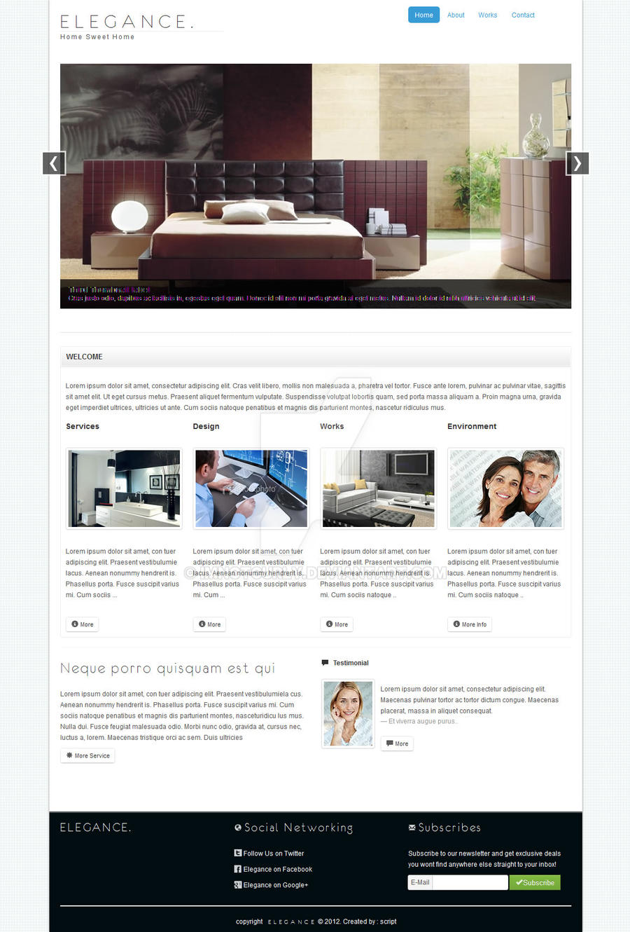 Elegance Company Website Theme #1