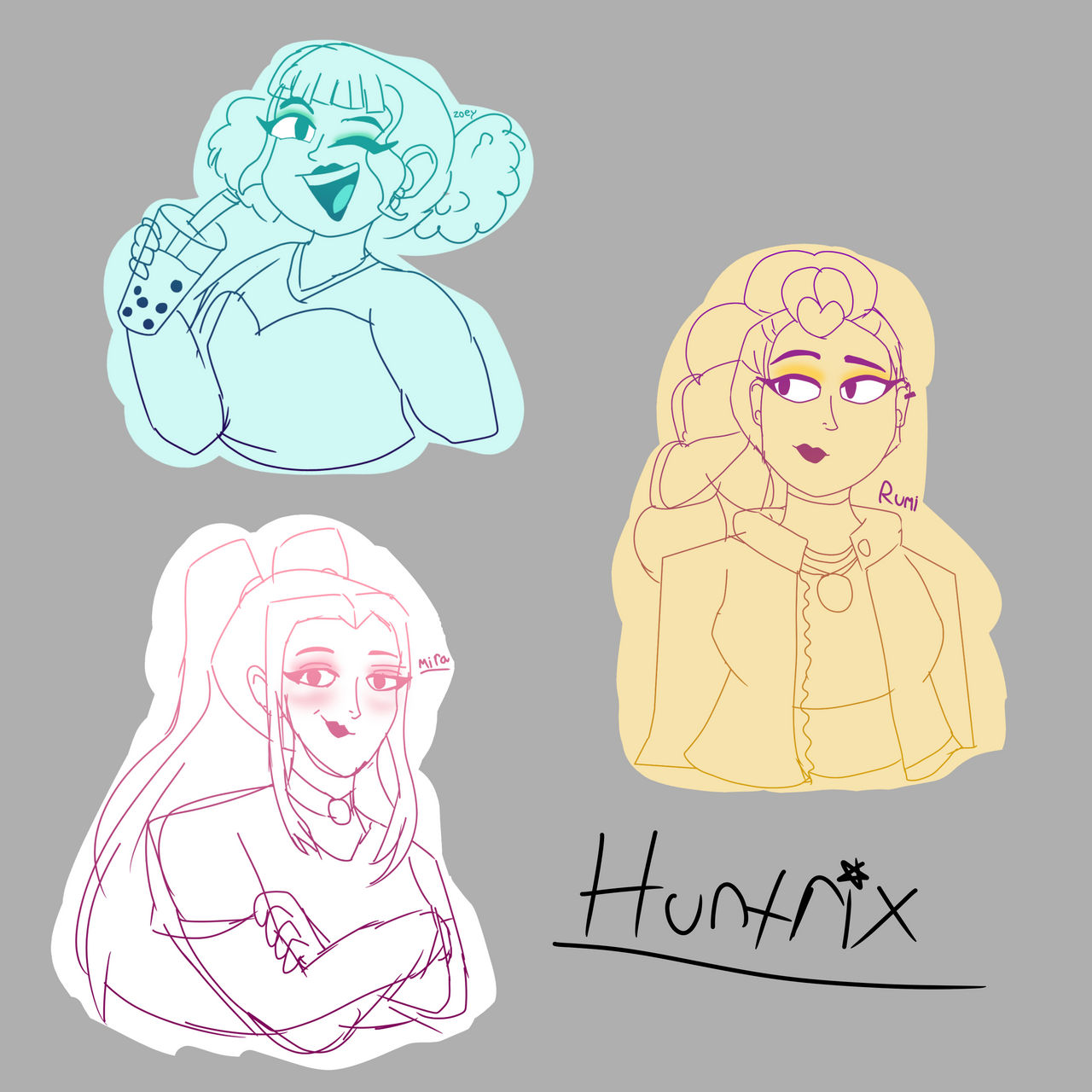 Trace Huntrix Huntrix Doodles by Flowerhays4406 on DeviantArt
