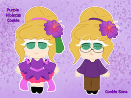 Purple Hibiscus Cookie