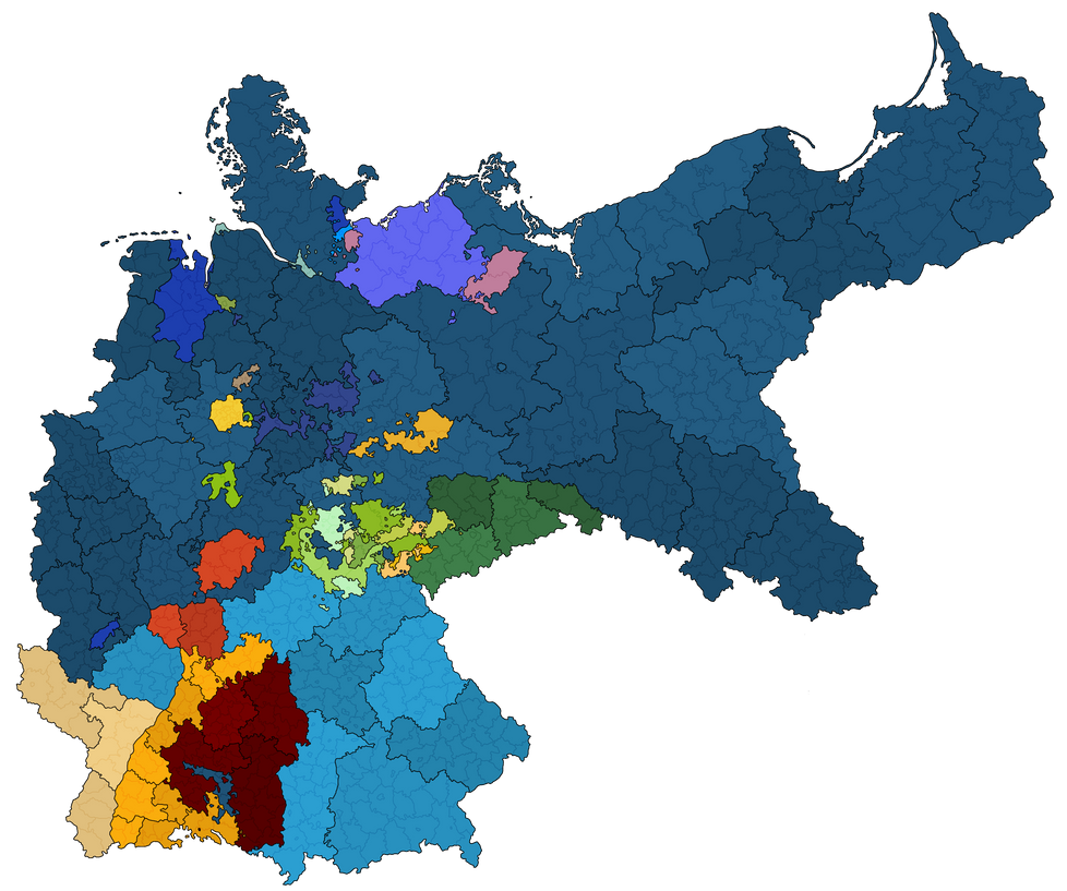 Administrative Map Of The German Empire In 1900 By Dsfisher On DeviantArt administrative-map-of-the-german-empire-in-1900-by-dsfisher-on-deviantart