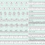 ribbon and frill brush3(16pattern)