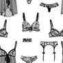 Lingerie seamless pattern