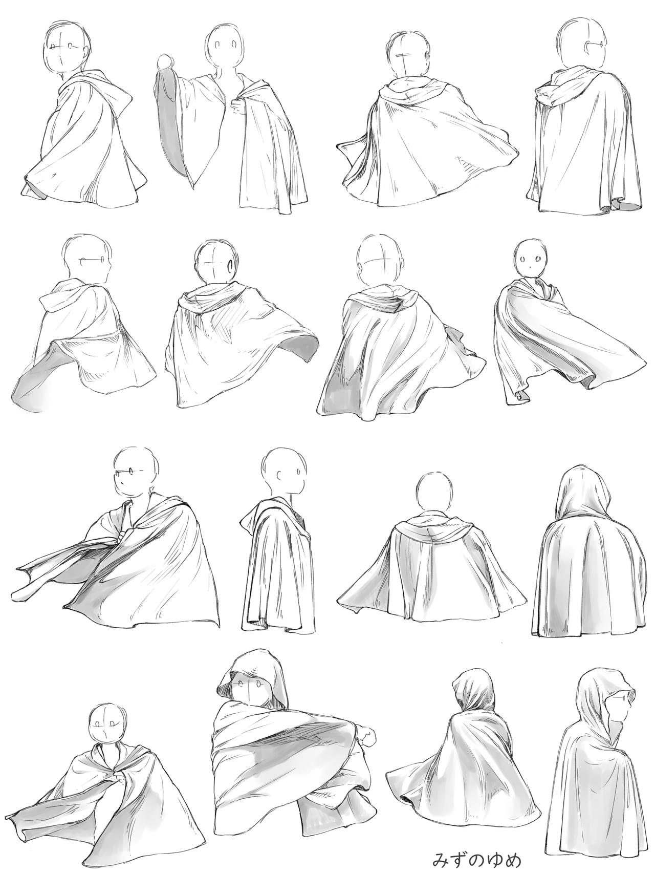 Hood Cloak Drawing