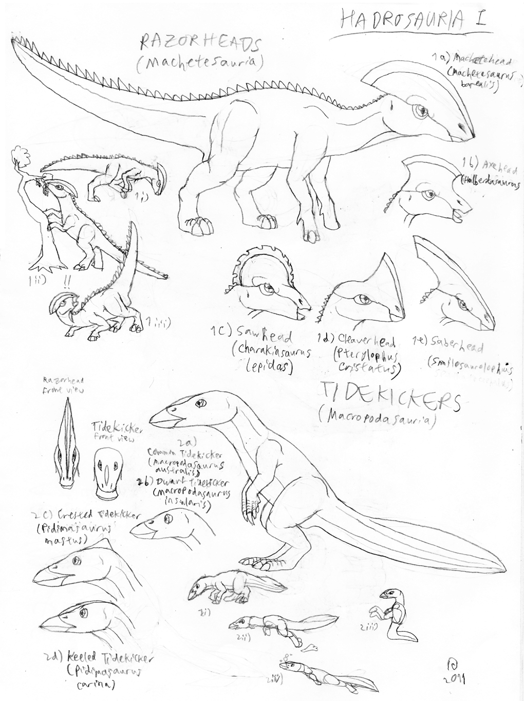 Bestiary: Hadrosaurs I