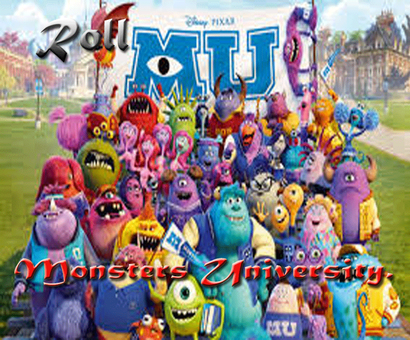 Monsters University Roll by princesalunalupe on DeviantArt
