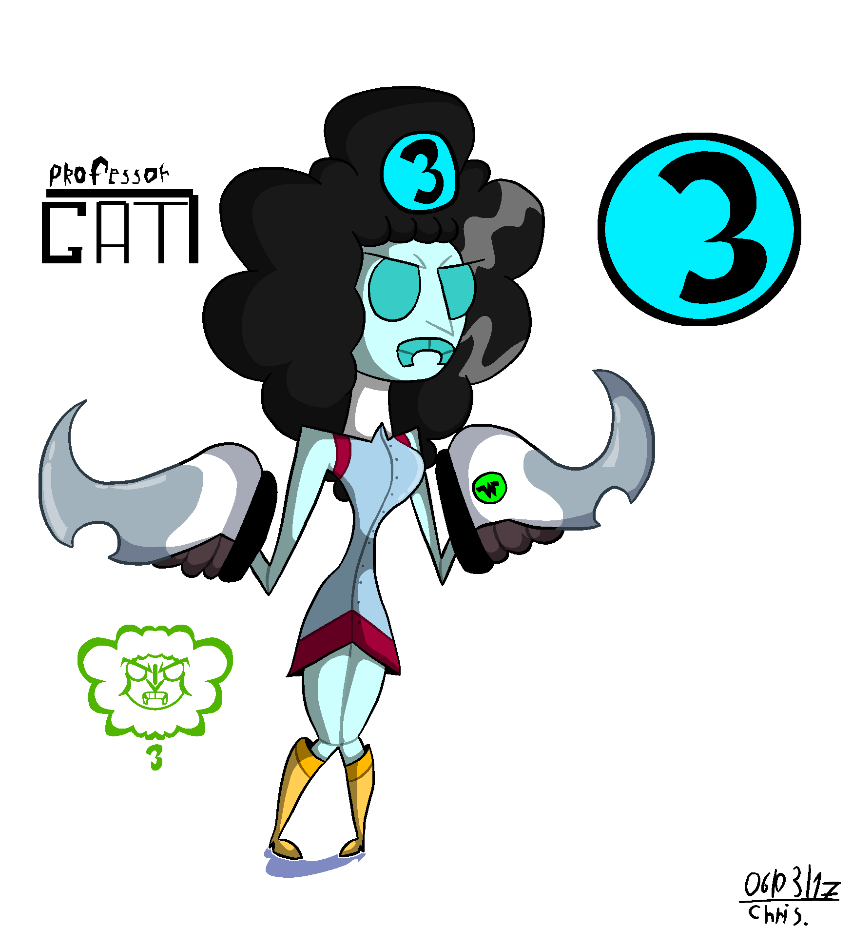 3. Gat The Cyber-Spiny Hand Girlbot