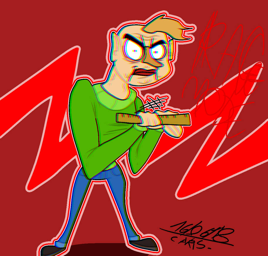 Baldi Is This Ragebait Baldi in Rage Mode by Missy-Khrysty-Art on DeviantArt