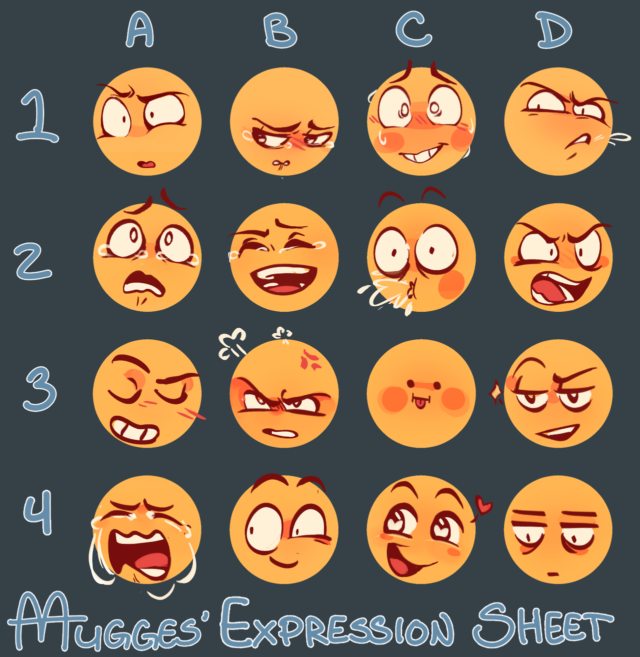 Drawing Expression Challenge (My style deal) by Hrystina on DeviantArt.
