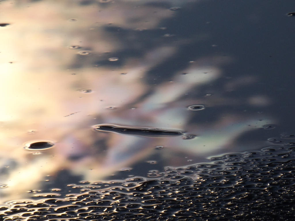 What a simple puddle can reflect... by mossagateturtle on DeviantArt