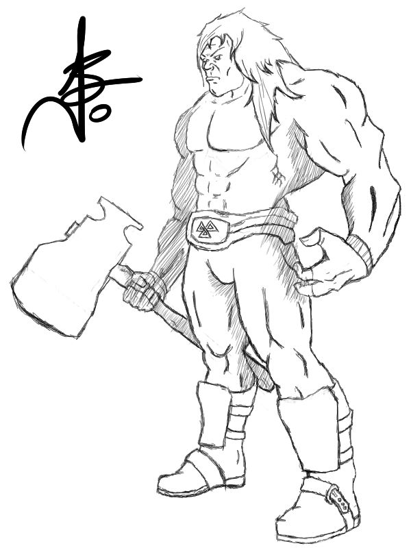 El Rukon Rukon Comic Sketch Refined by sirranrap on DeviantArt