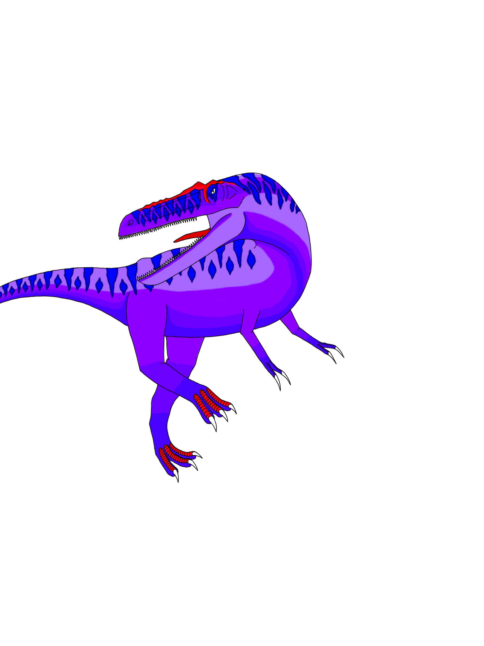 Qianzhousaurus by Prehistoric07 on DeviantArt