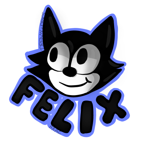 Felix the Cat Sticker by HappyAppyAliCat on DeviantArt