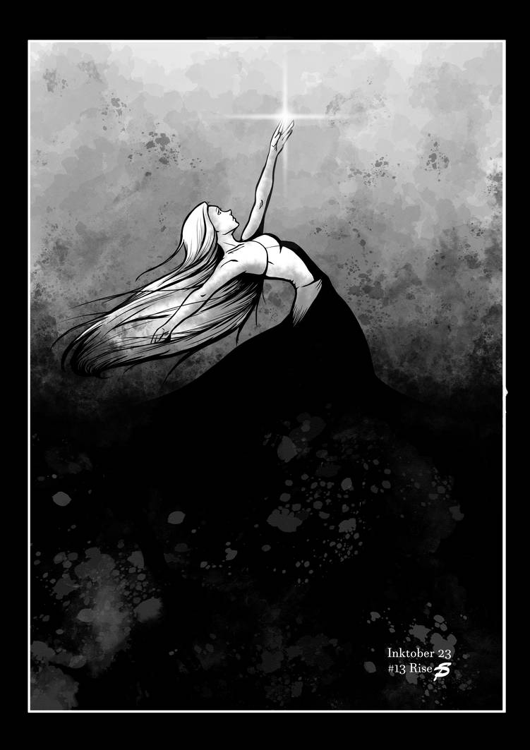 Day 13 Lin Deviantart Inktober'23 Day 13 - Rise by Nocuria on DeviantArt