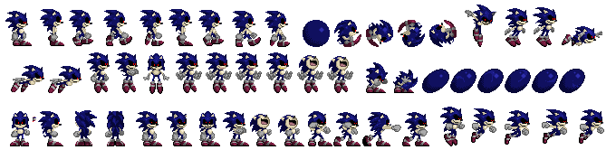 Sonic.exe reimagined sprite sheet by LucasTheGoth on DeviantArt