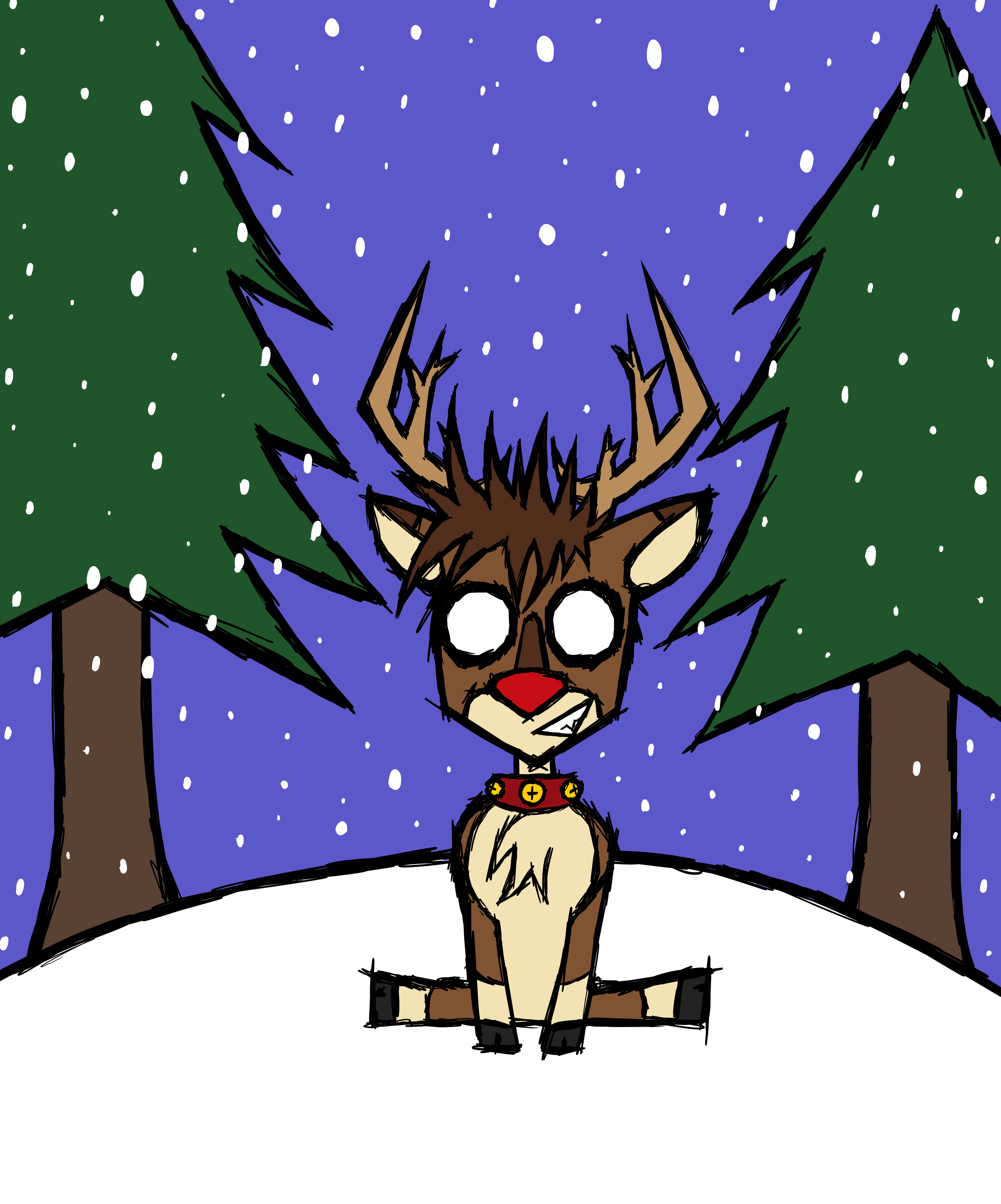 Rudolph The Red Nosed Reindeer by LucasTheGoth on DeviantArt