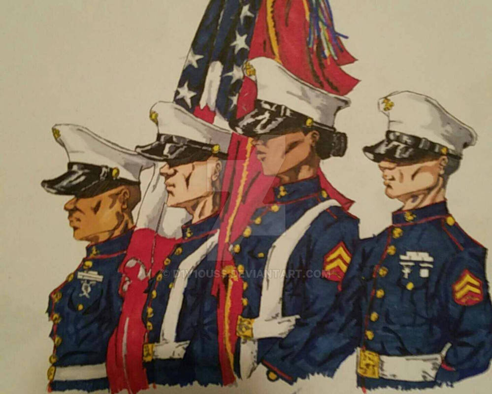 USMC ROTC Color Guard logo by D1v1ouss on DeviantArt