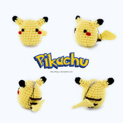 Crochet Chibi Pikachu Phone Strap