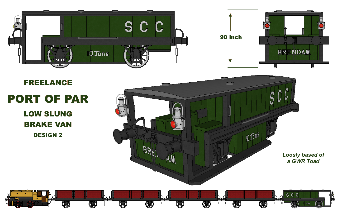 Port of Par Freelance Low Slung Brake Van 2