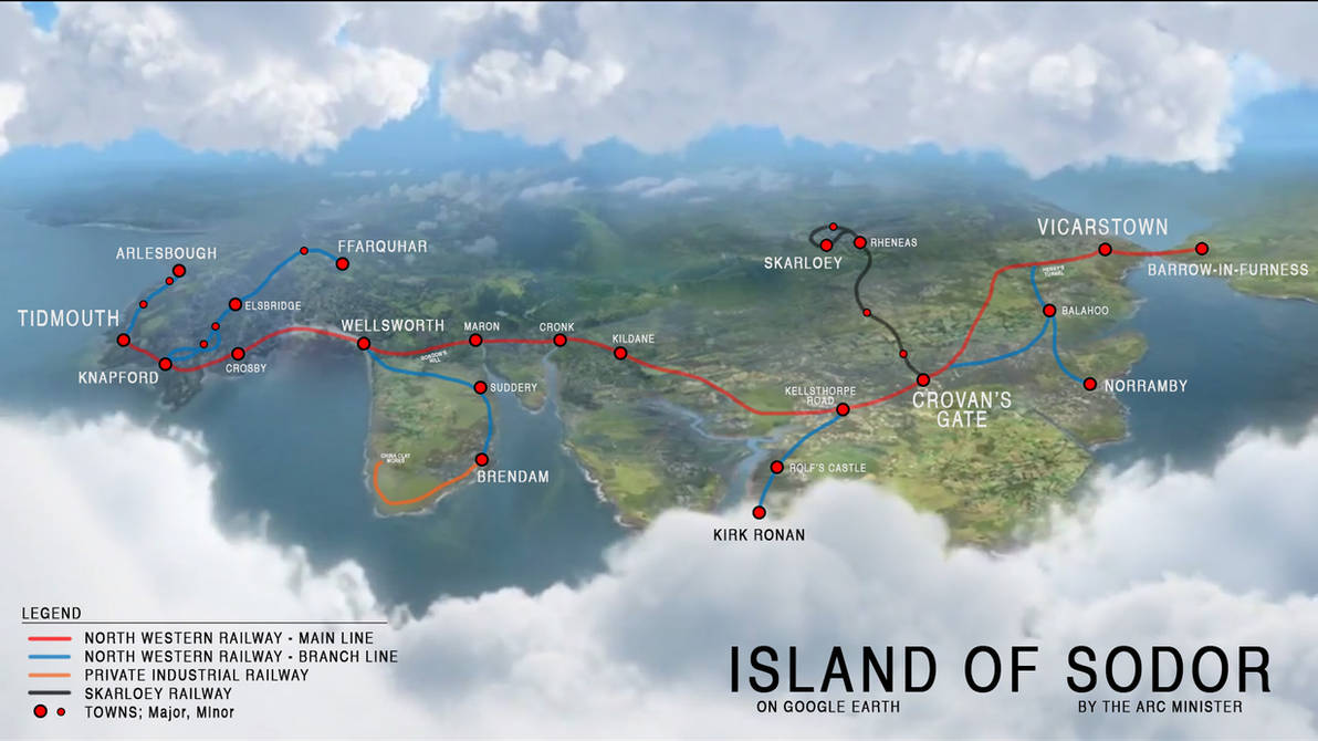 Google Earth - Island of Sodor by The-ARC-Minister on DeviantArt