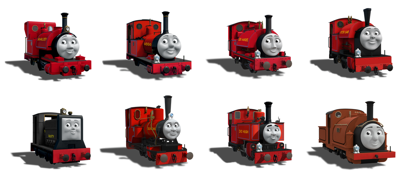 Skarloey Railway Engines RWS Liveries by The-ARC-Minister on DeviantArt