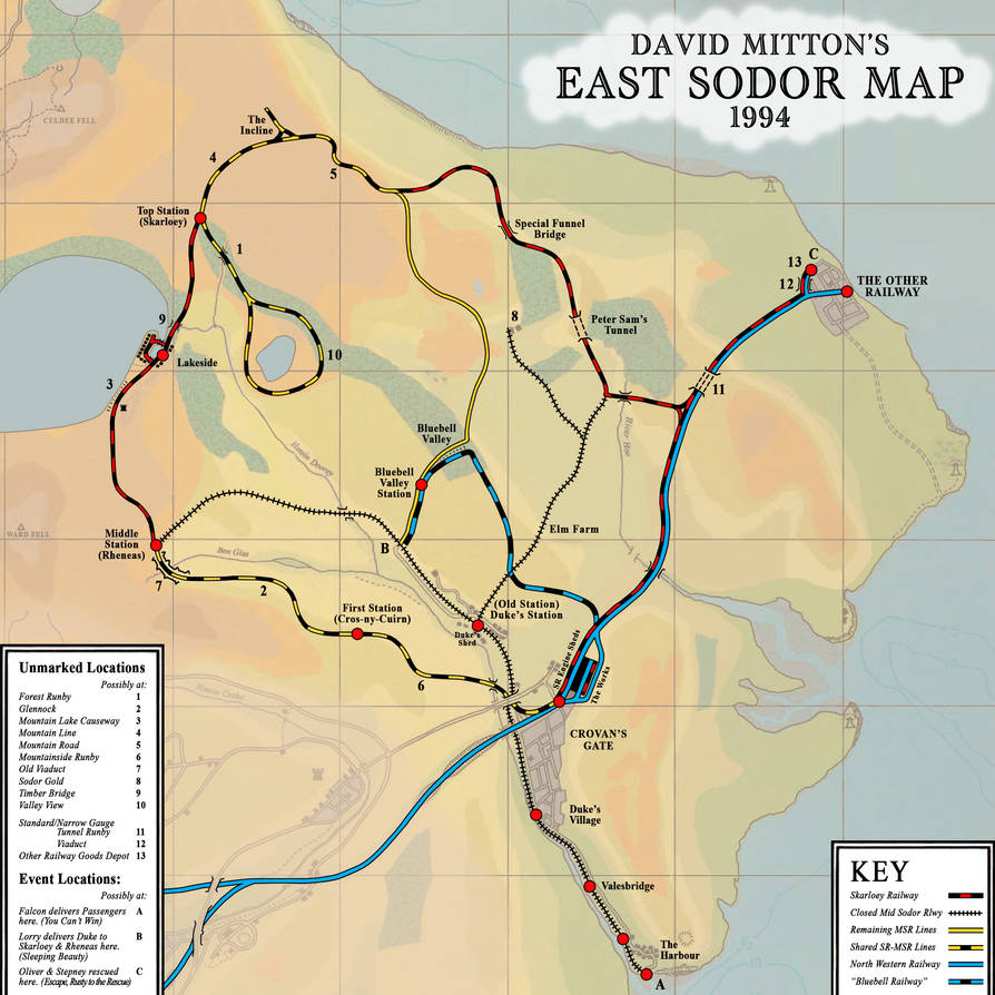 David Mitton East Sodor Map by The-ARC-Minister on DeviantArt