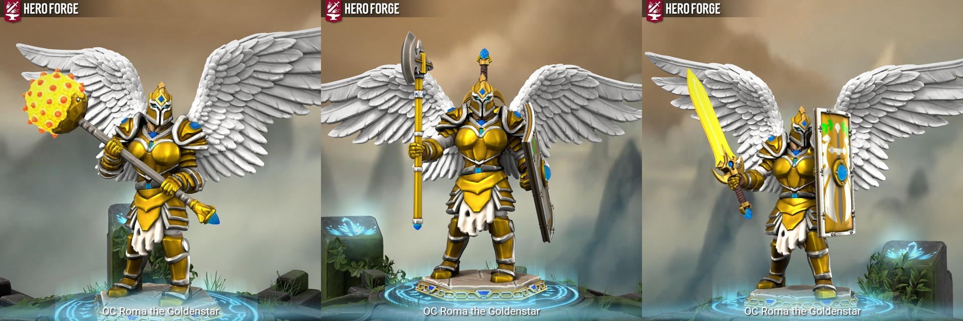 HeroForge - OC Roma the Goldenstar by MRDRK1 on DeviantArt